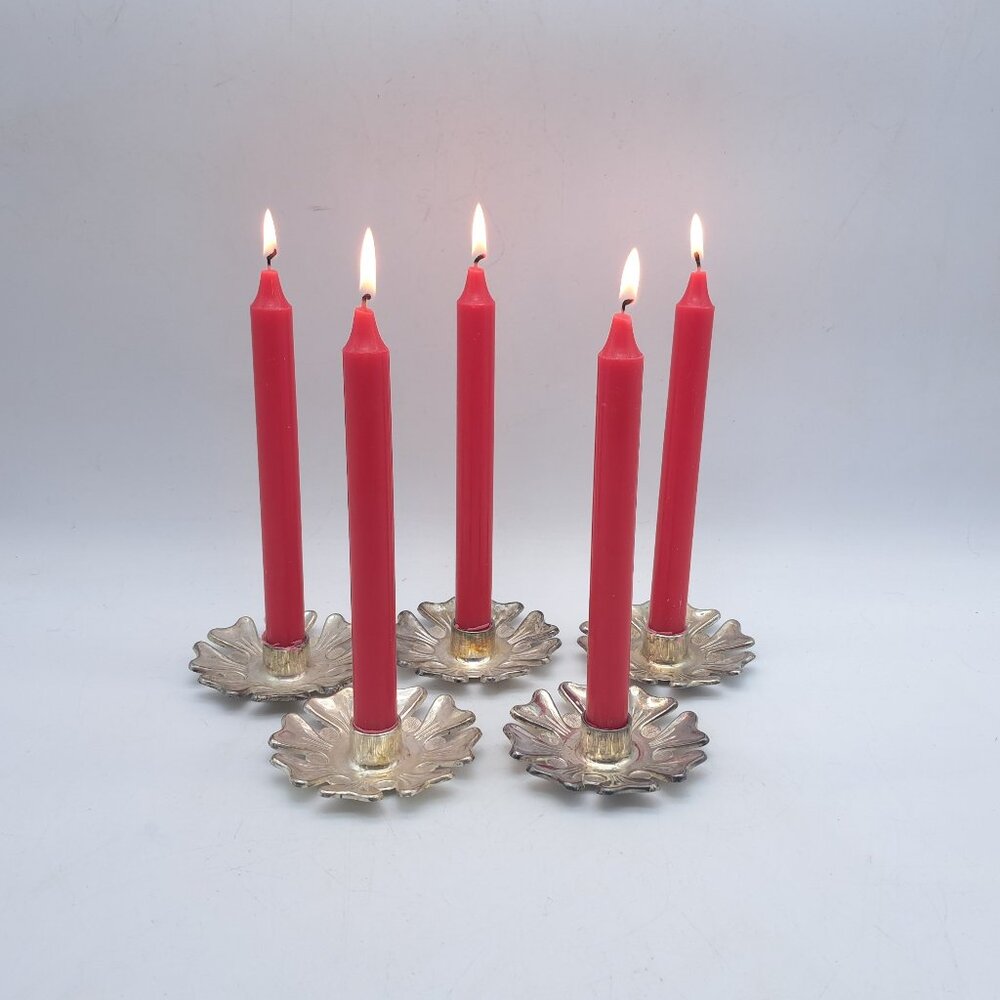 Italian Silverplate Candle Holders And Candlesticks